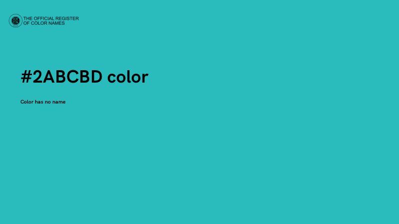 #2ABCBD color image