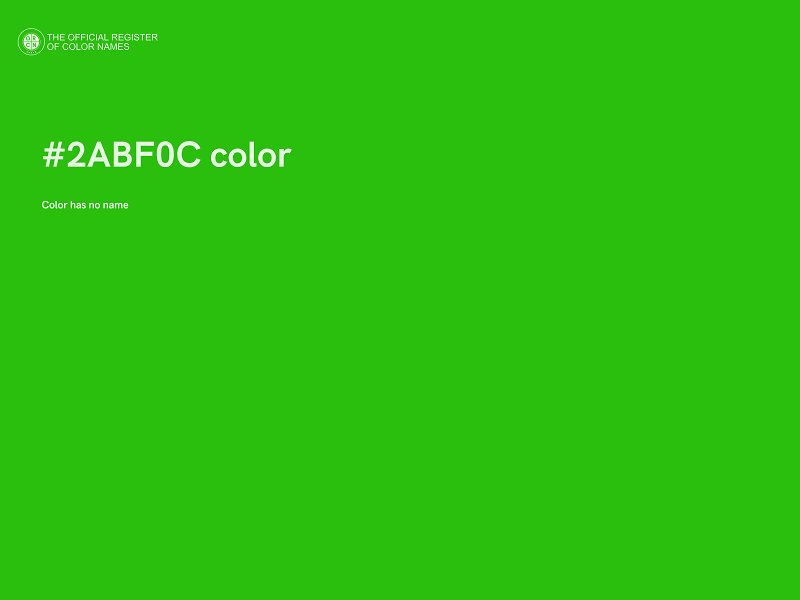 #2ABF0C color image