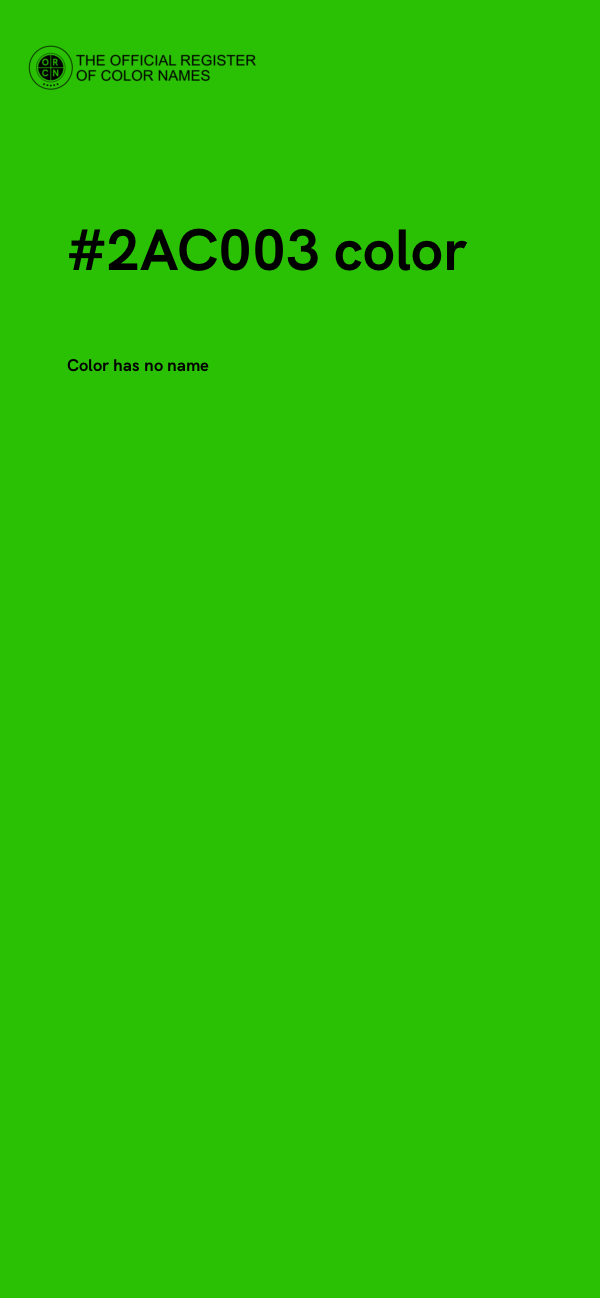#2AC003 color image