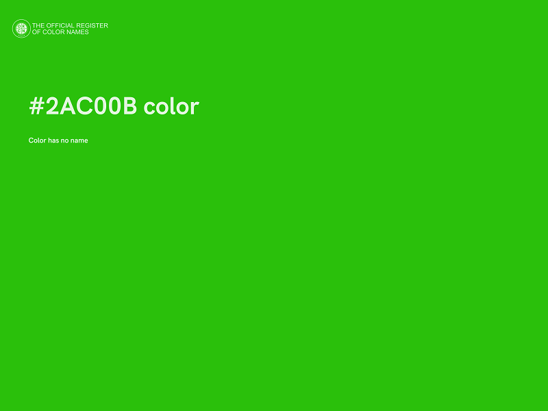 #2AC00B color image