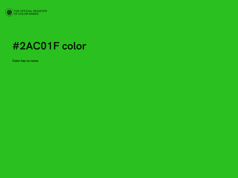 #2AC01F color image