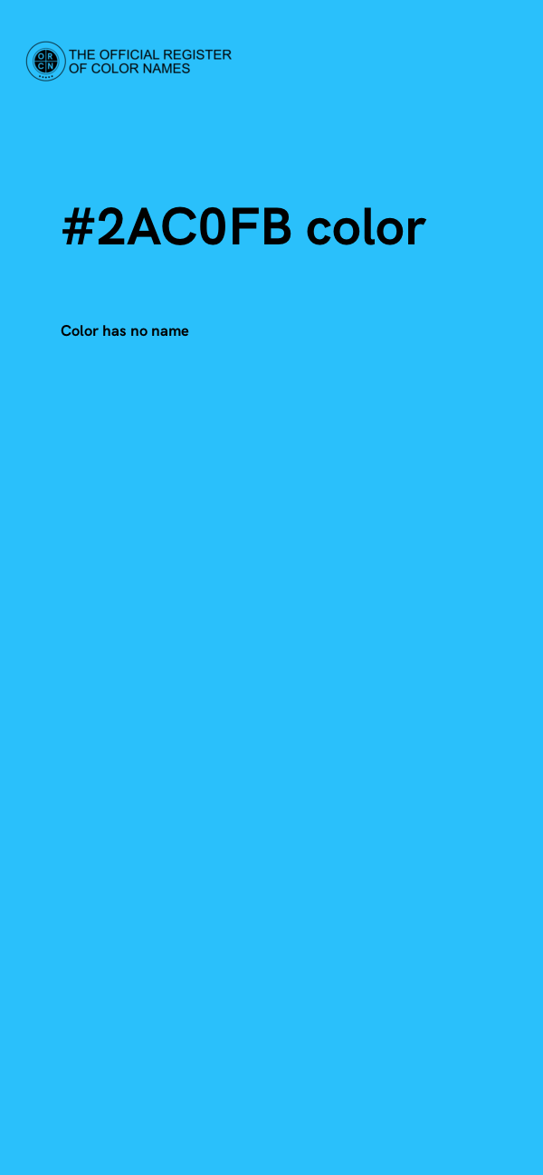 #2AC0FB color image