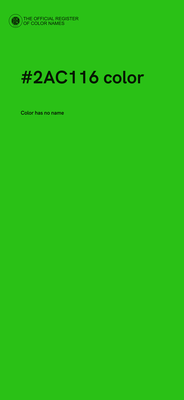 #2AC116 color image