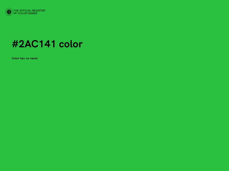 #2AC141 color image