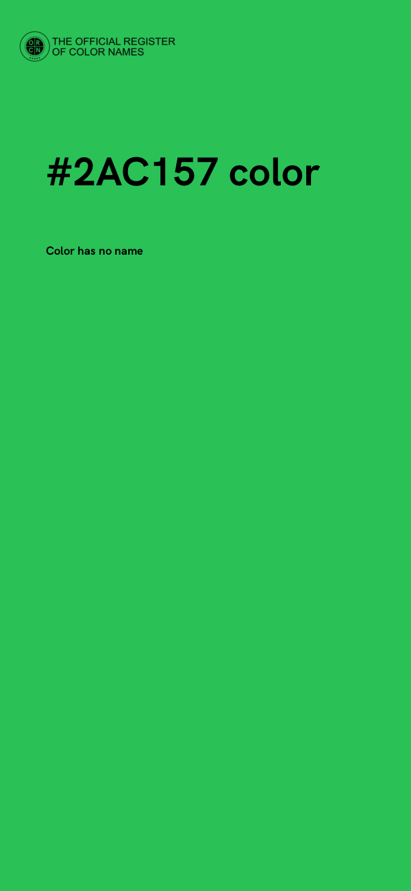 #2AC157 color image