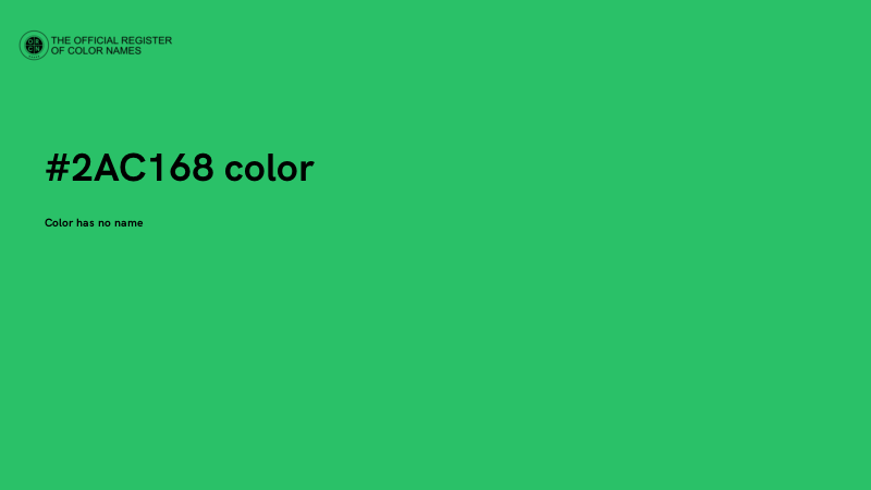 #2AC168 color image