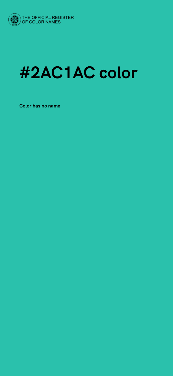 #2AC1AC color image