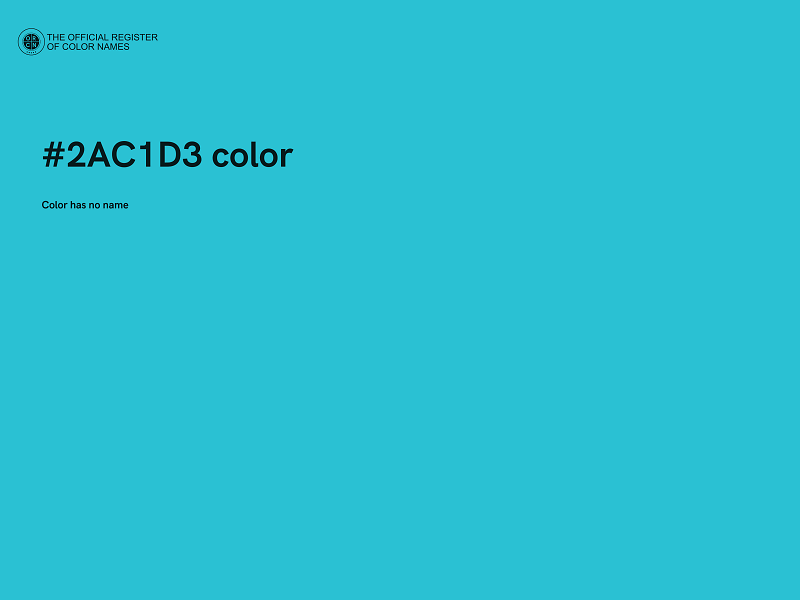 #2AC1D3 color image