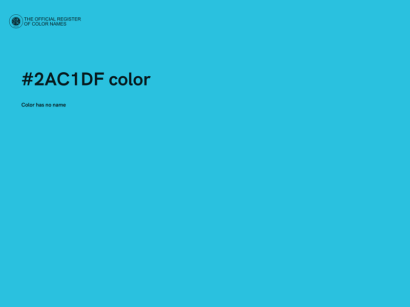 #2AC1DF color image