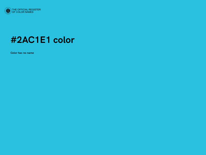 #2AC1E1 color image