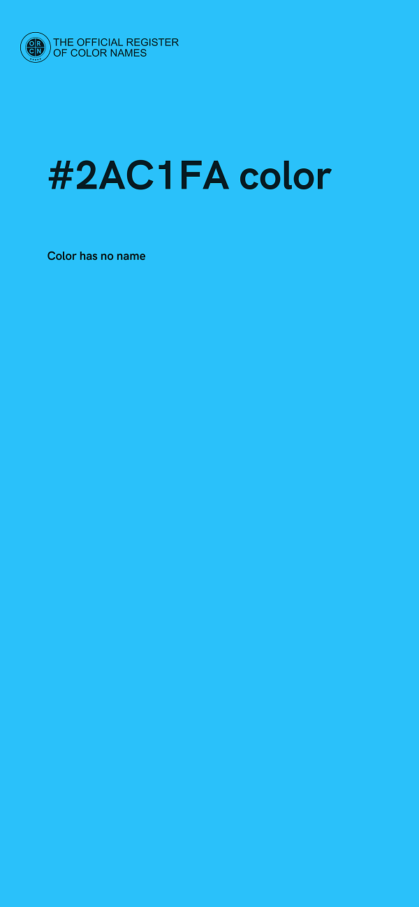 #2AC1FA color image