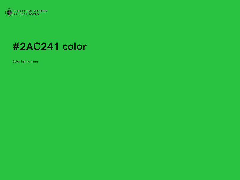 #2AC241 color image