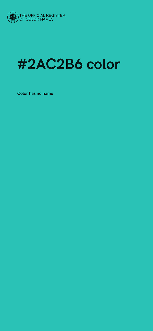 #2AC2B6 color image
