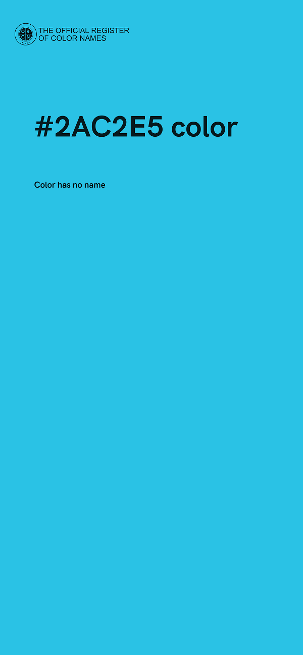 #2AC2E5 color image