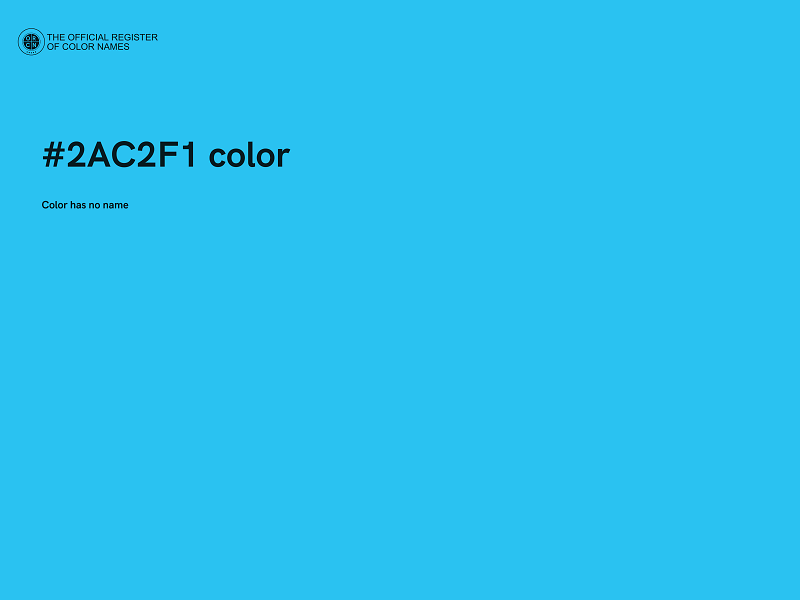 #2AC2F1 color image