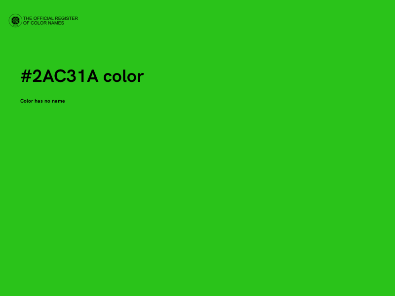 #2AC31A color image
