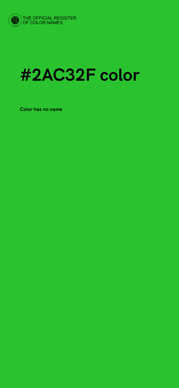 #2AC32F color image