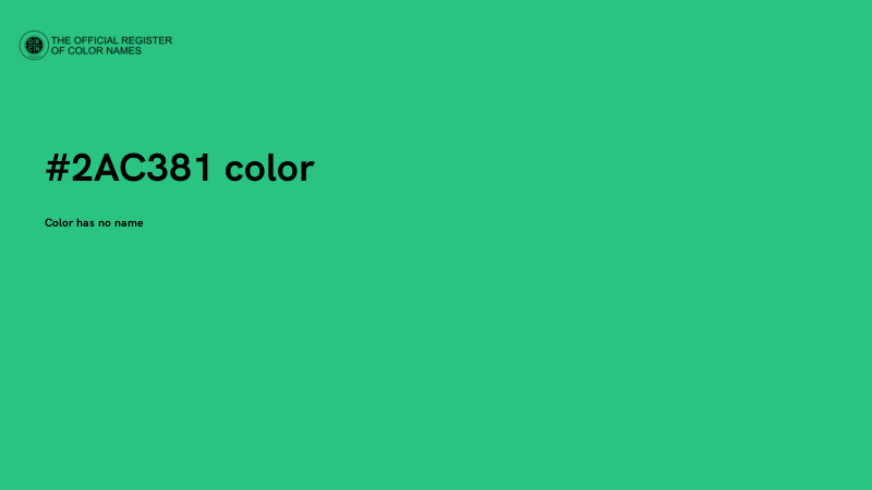 #2AC381 color image