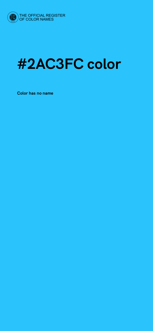 #2AC3FC color image