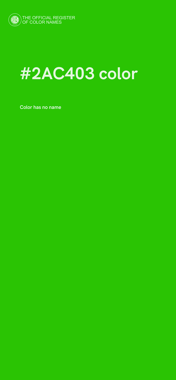 #2AC403 color image