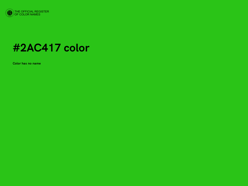 #2AC417 color image