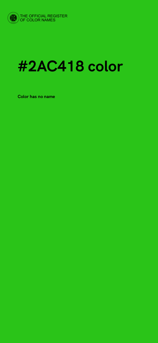 #2AC418 color image