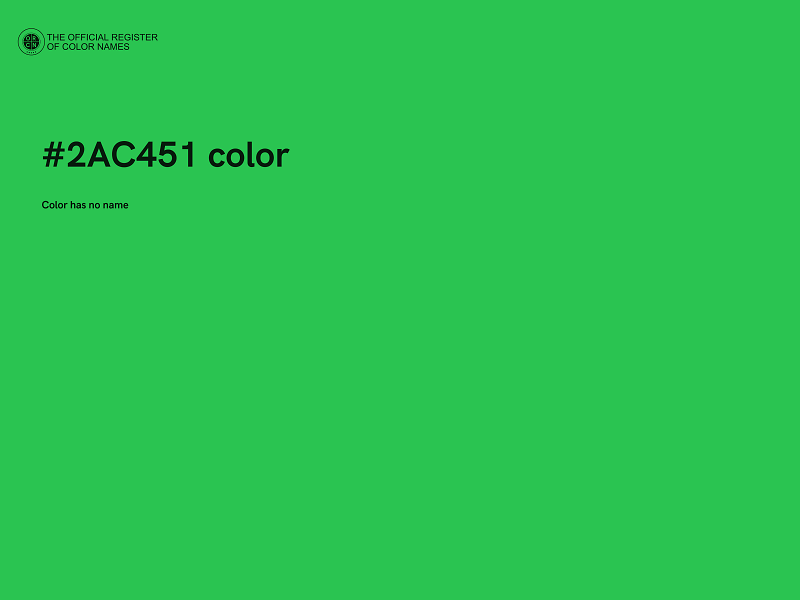 #2AC451 color image