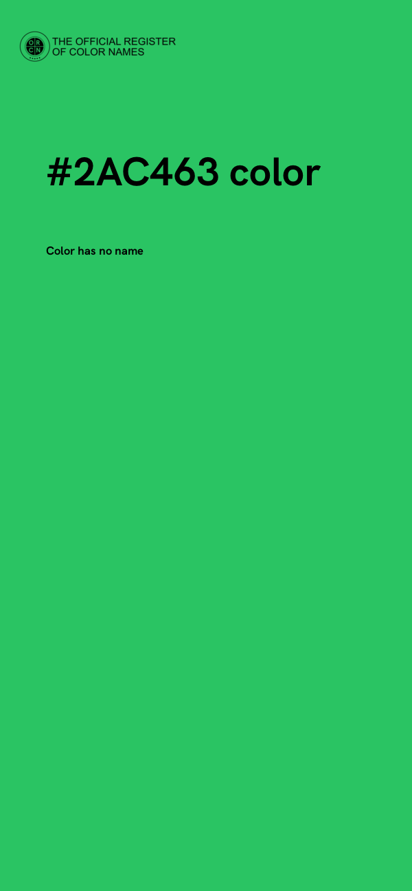 #2AC463 color image