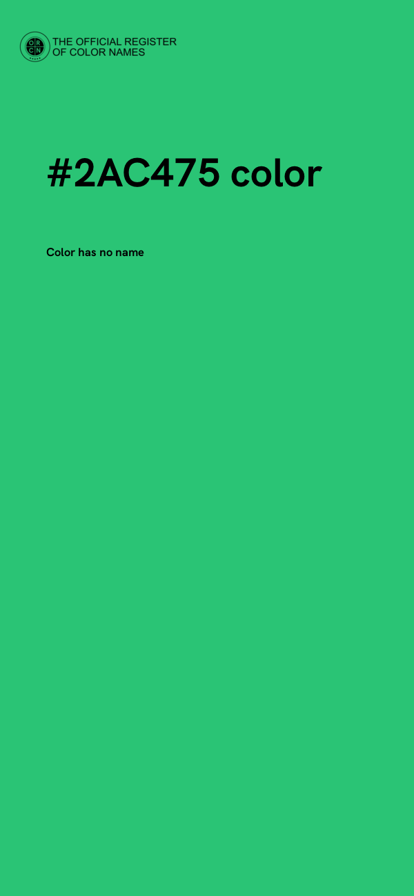 #2AC475 color image