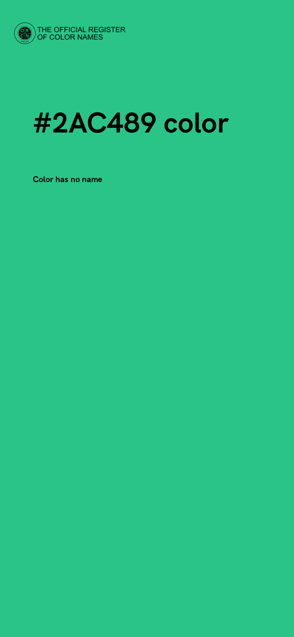#2AC489 color image