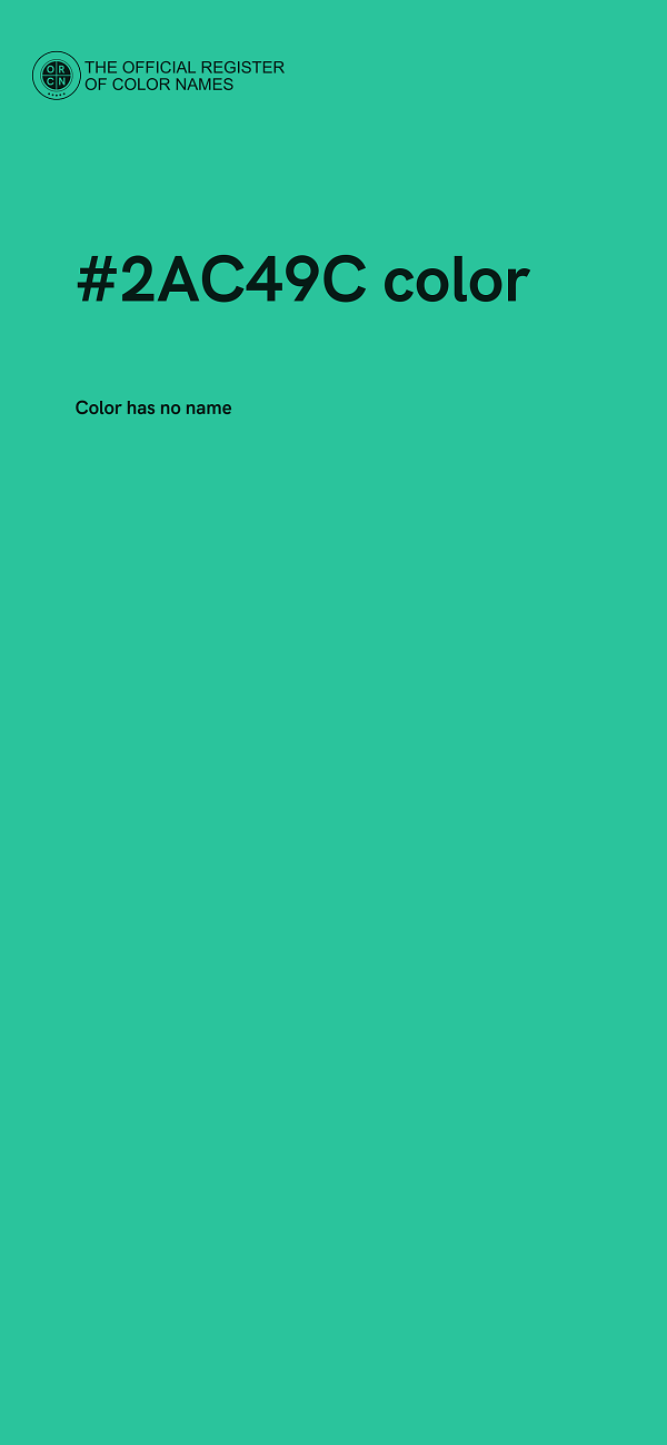 #2AC49C color image