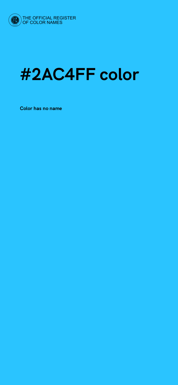 #2AC4FF color image