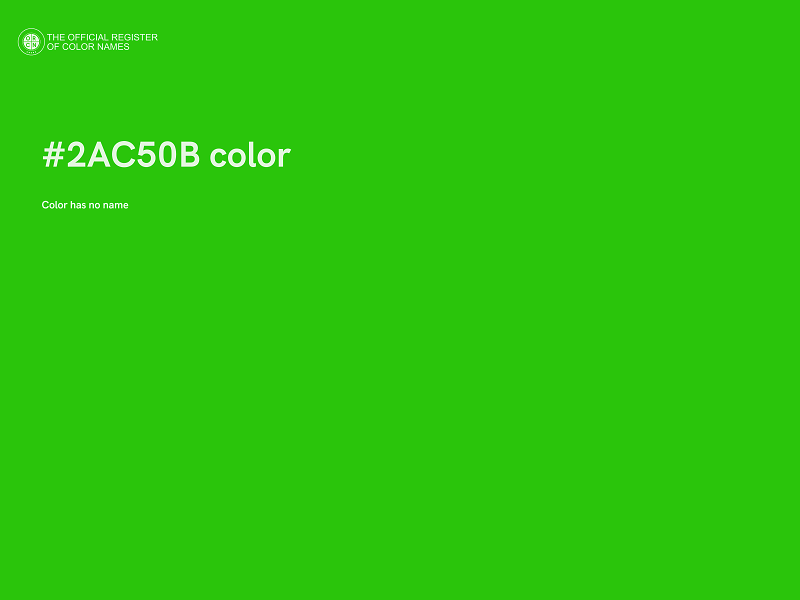 #2AC50B color image