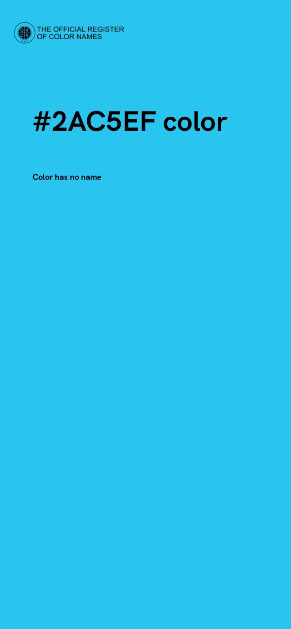 #2AC5EF color image