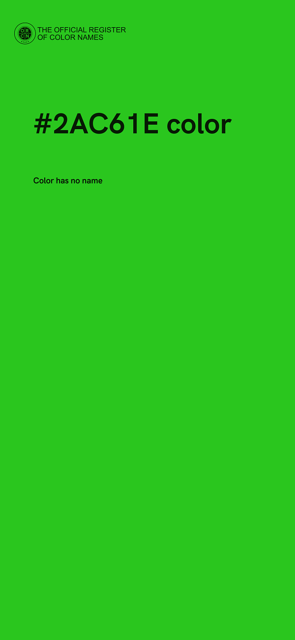 #2AC61E color image