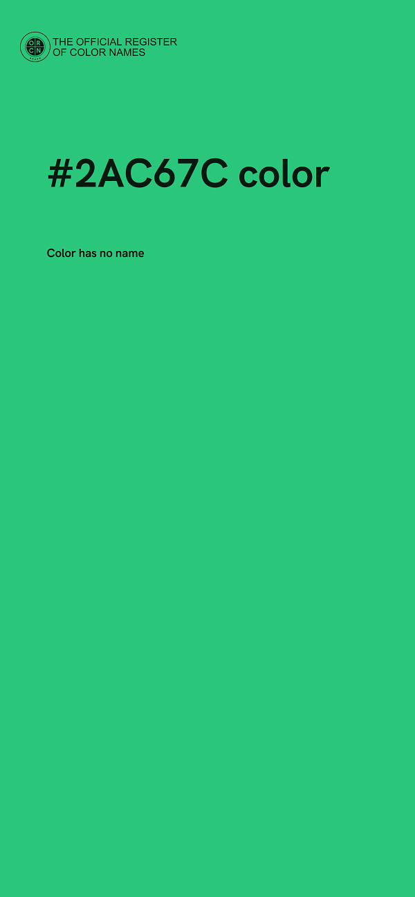 #2AC67C color image