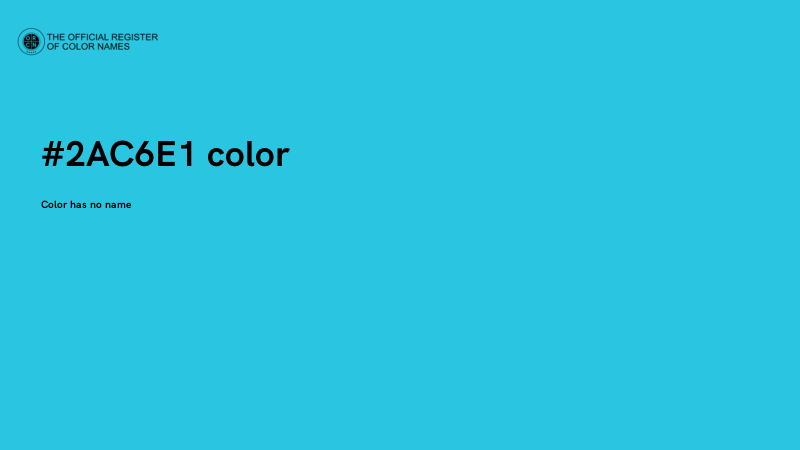#2AC6E1 color image
