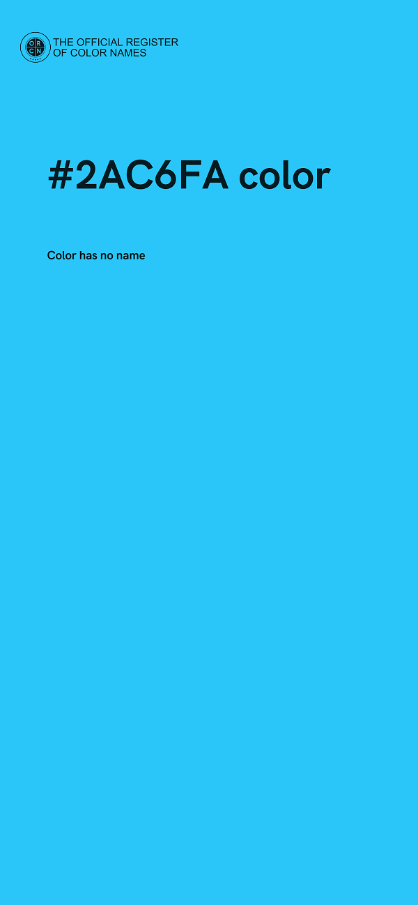 #2AC6FA color image