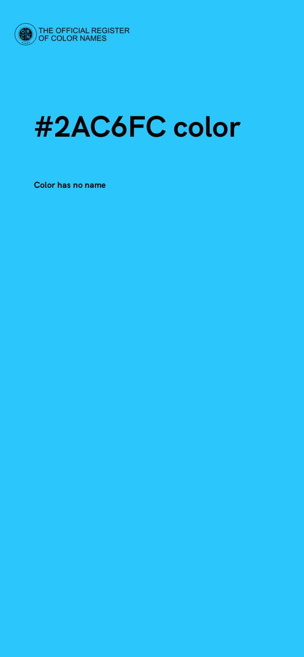 #2AC6FC color image