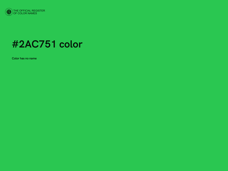 #2AC751 color image