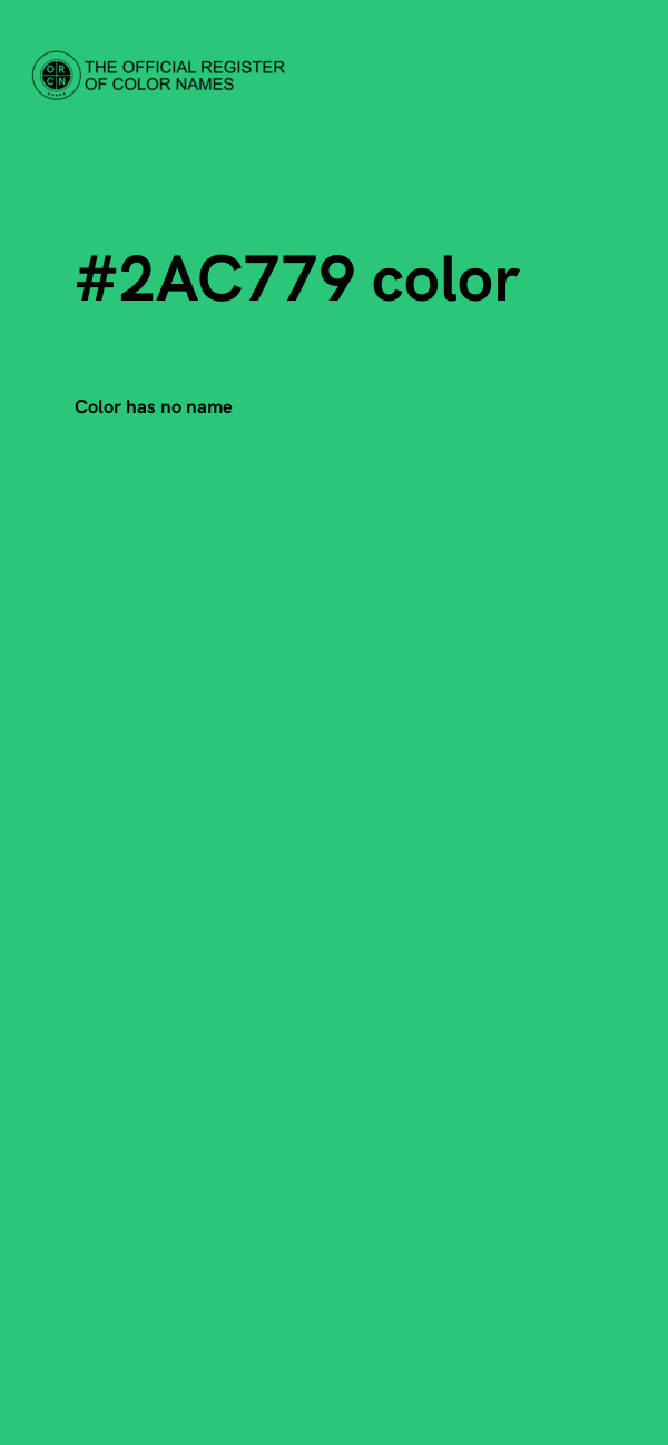 #2AC779 color image