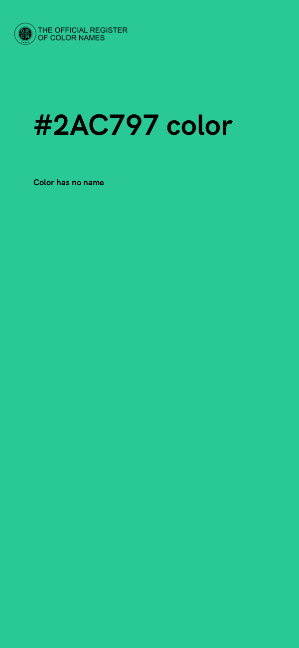 #2AC797 color image