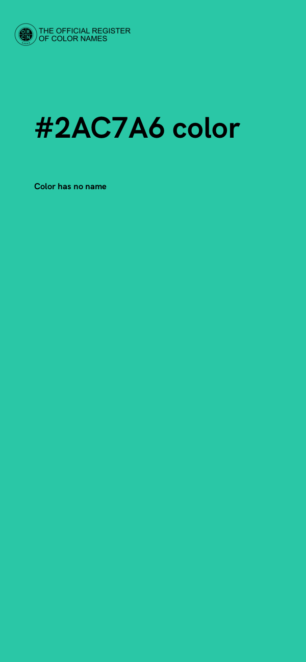 #2AC7A6 color image