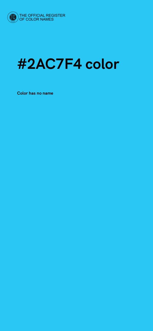 #2AC7F4 color image