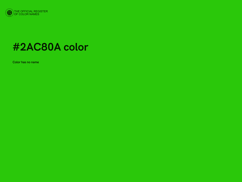 #2AC80A color image