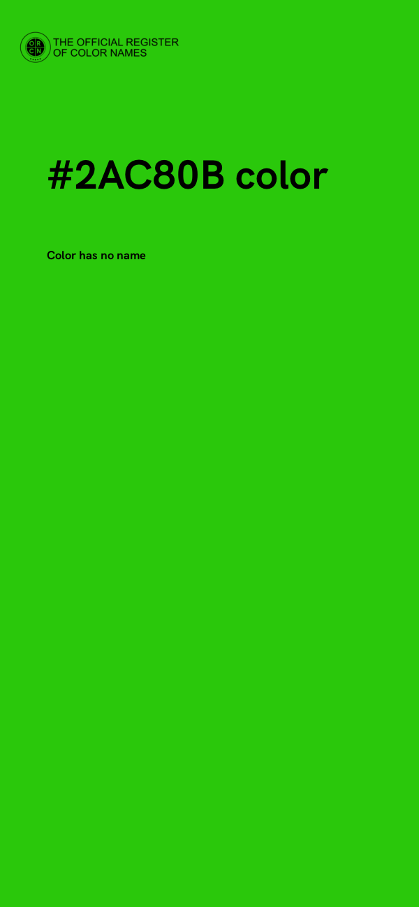 #2AC80B color image