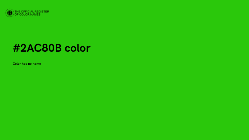 #2AC80B color image