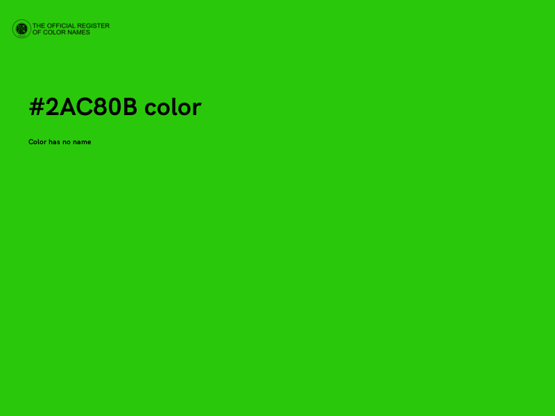 #2AC80B color image