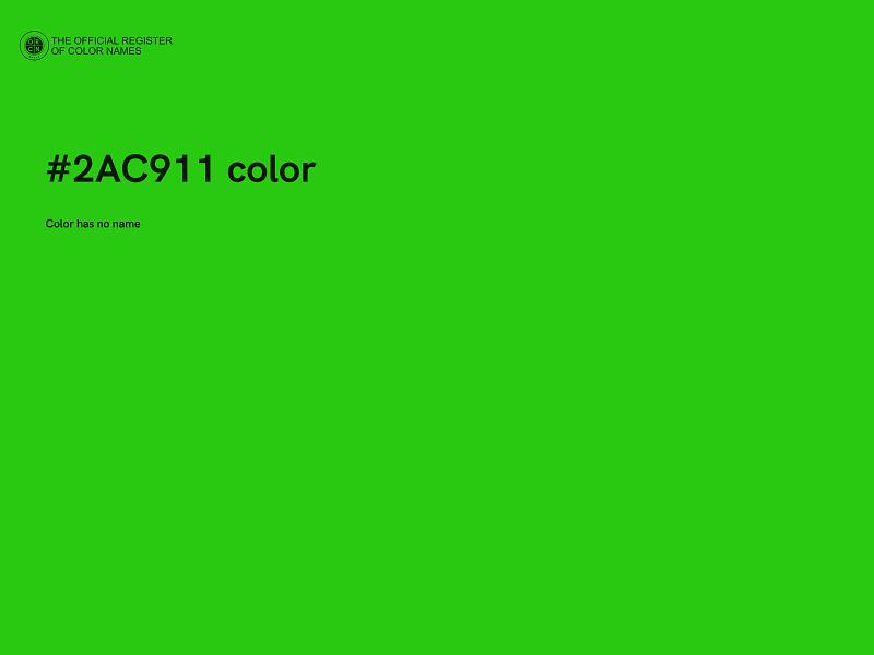 #2AC911 color image