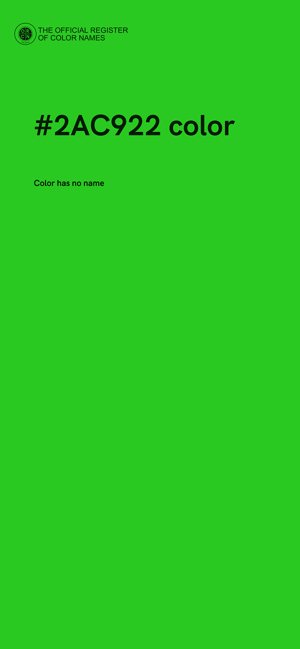 #2AC922 color image